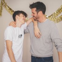 Andreas Jahn mit seinem Sohn