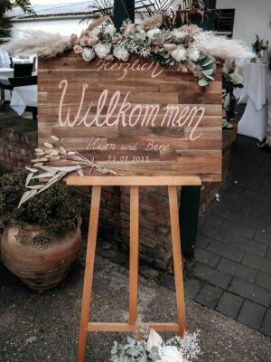 Willkommensschild