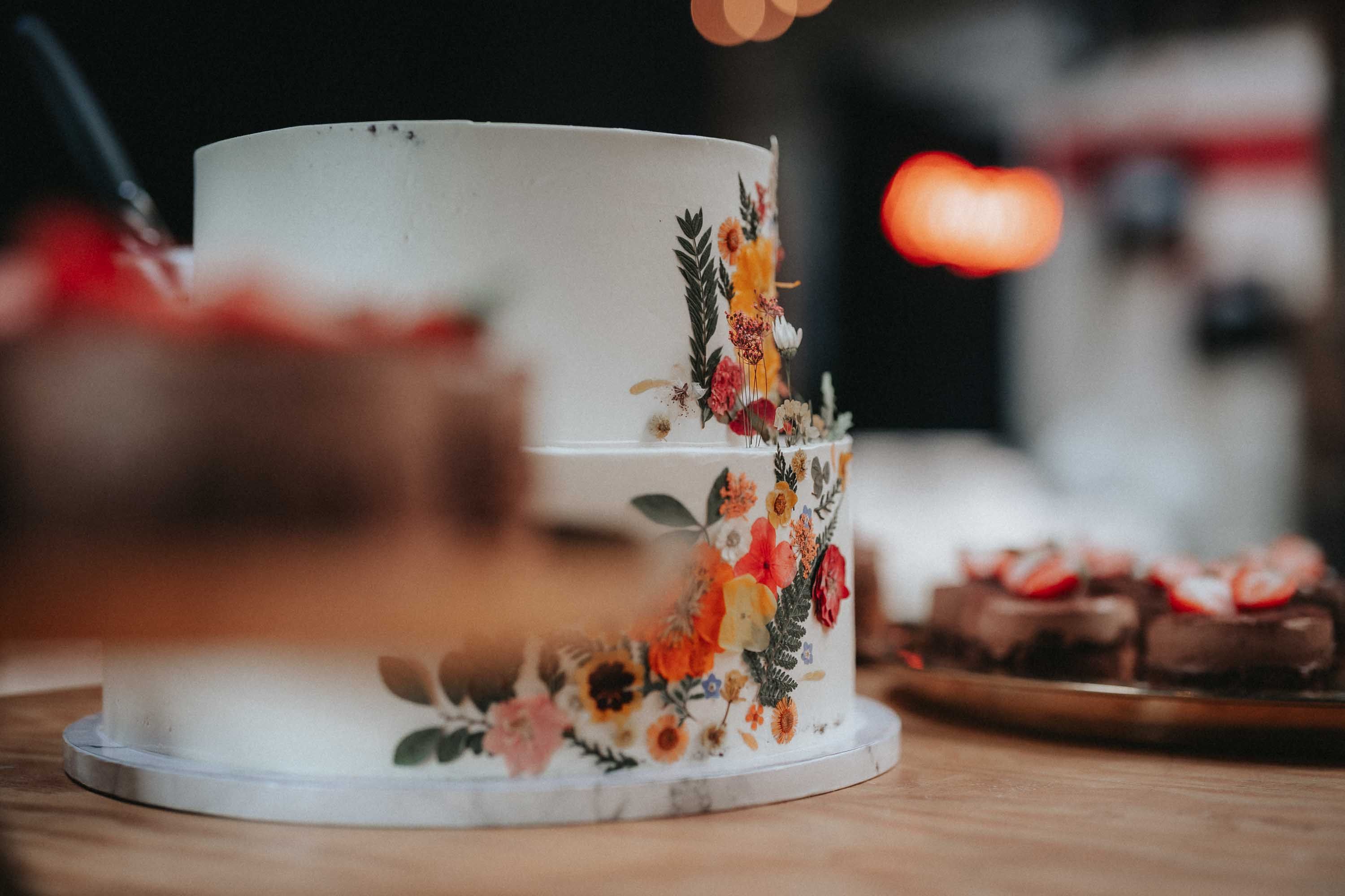 Detailfoto Hochzeitstorte